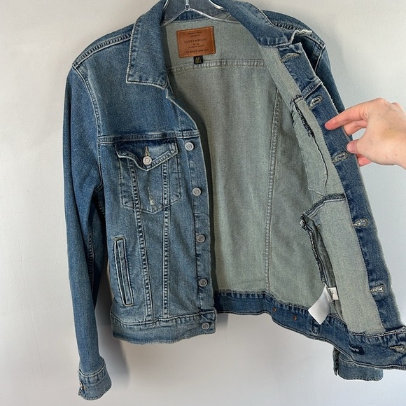 Lucky Brand The Tomboy Trucker Jacket Size L - Picture 11 of 16